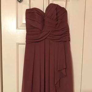 Size 2, purple/gray bridesmaid dress